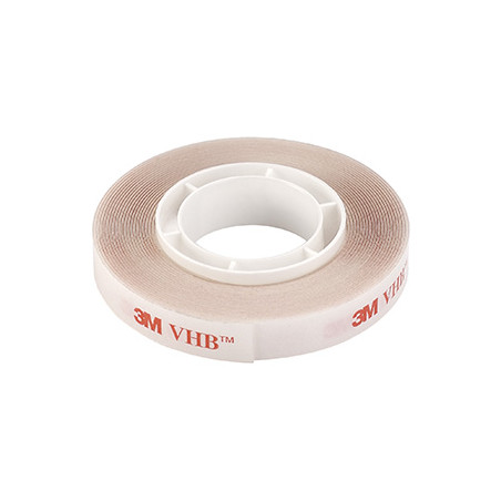 Adhésif double-face, 3 m, transparent