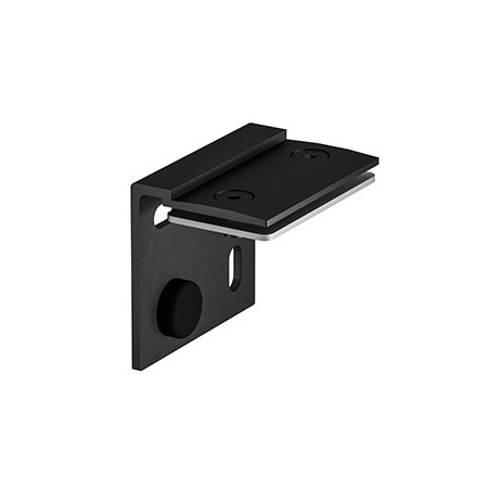 H-PROFIL, supports muraux, noir, 2 pièces