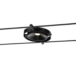 DURNO, spot pour câble tendu T.B.T. TENSEO, intérieur, noir, LED, 6W, 2700K