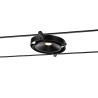 DURNO, spot pour câble tendu T.B.T. TENSEO, intérieur, noir, LED, 6W, 2700K