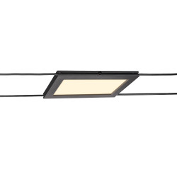 PLYTTA, spot pour câble tendu T.B.T. TENSEO, intérieur, noir, LED, 9W, 2700K