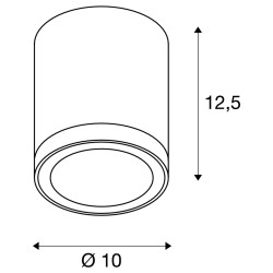 ENOLA, plafonnier extérieur, rond, M, anthracite, LED, 10W, 3000K/4000K, IP65