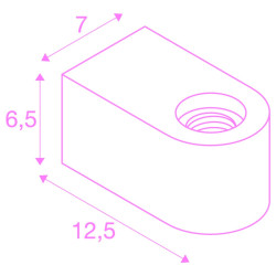 FITU CUBE, applique intérieure, blanc, E27, 20W max
