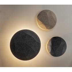 MANA, applique intérieure, base, rond, anthracite