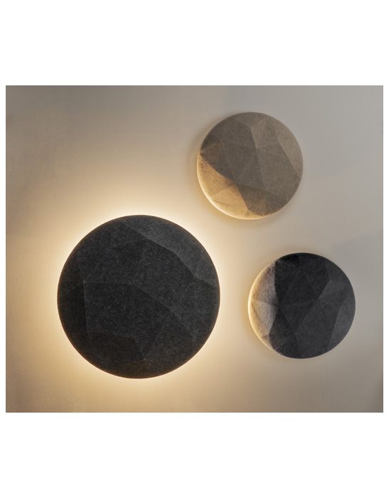 MANA, applique intérieure, base, rond, anthracite