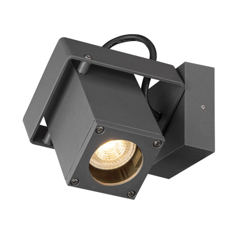 THEO BRACKET, applique et plafonnier extérieur, anthracite, GU10, QPAR51, 7W max