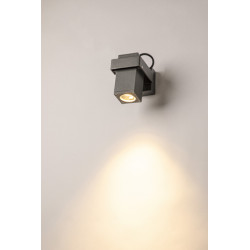 THEO BRACKET, applique et plafonnier extérieur, anthracite, GU10, QPAR51, 7W max