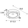 DURNO, spot pour câble tendu T.B.T. TENSEO, intérieur, blanc, LED, 6W, 2700K
