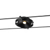 DURNO, spot pour câble tendu T.B.T. TENSEO, intérieur, noir, LED, 6W, 2700K