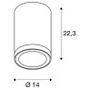 ENOLA, plafonnier extérieur, rond, L, anthracite, LED, 35W, 3000K/4000K, IP65