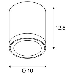ENOLA, plafonnier extérieur, rond, M, anthracite, LED, 10W, 3000K/4000K, IP65