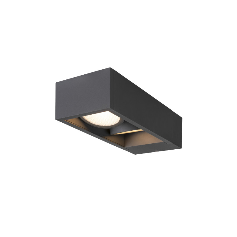 ESKINA FRAME, applique extérieure, double, anthracite, LED, 27W, 3000/4000K, interrupteur CCT, IP65