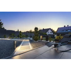 ESKINA FRAME, borne extérieure, simple, anthracite, LED, 15W, 3000/4000K, interrupteur CCT, IP65