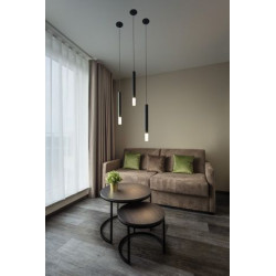 HELIA AMBIENT 35, suspension intérieure, sans patère, noir, LED 7,5W, 3000K