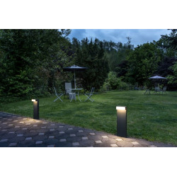 L-LINE OUT 50, borne extérieure, horizontal, anthracite, LED, 7W, 3000/4000K, interrupteur CCT, IP65