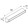 L-LINE OUT 60, borne extérieure, anthracite, LED, 11,5W, 3000/4000K, interrupteur CCT, IP65