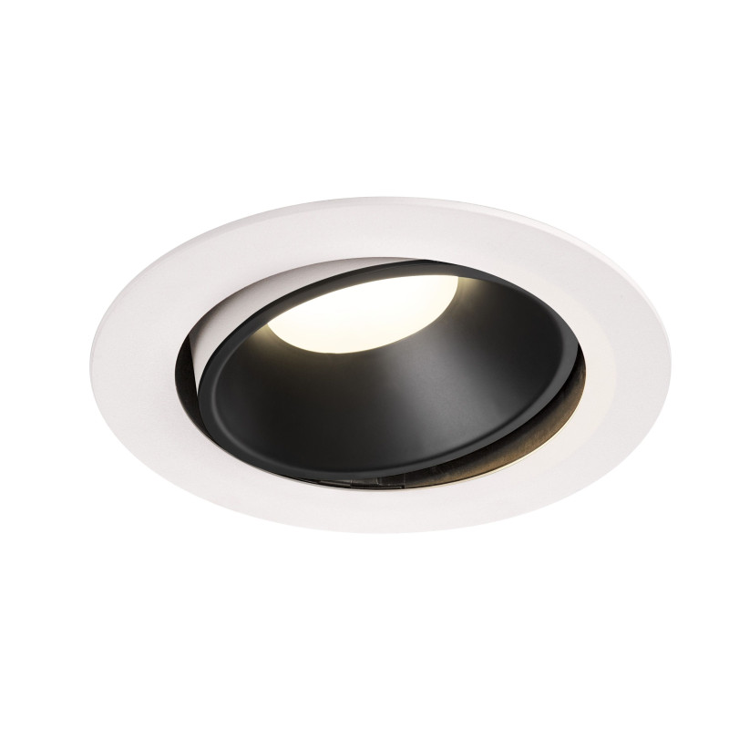 NUMINOS, encastré de plafond intérieur, 20°, blanc/noir, LED, 4000K, orientable
