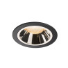 NUMINOS, encastré de plafond intérieur, 20°, noir/chrome, LED, 2700K