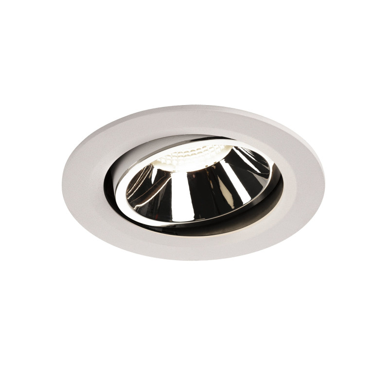 NUMINOS, encastré de plafond intérieur, 40°, blanc/chrome, LED, 4000K, orientable