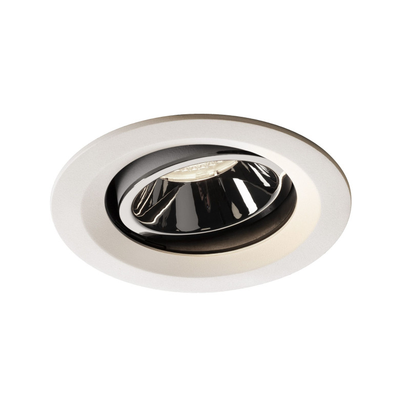 NUMINOS, encastré de plafond intérieur, 40°, blanc/chrome, LED, 4000K, orientable