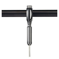 Easytec ii, chrome/noir, adaptateur pour suspension 230v, chrome
