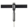Easytec ii, chrome/noir, adaptateur pour suspension 230v, chrome