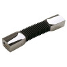 Easytec ii, chrome/noir, connecteur flexible chrome