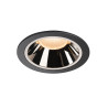 NUMINOS, encastré de plafond intérieur, 40°, noir/chrome, LED, 2700K