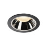 NUMINOS, encastré de plafond intérieur, 40°, noir/chrome, LED, 3000K