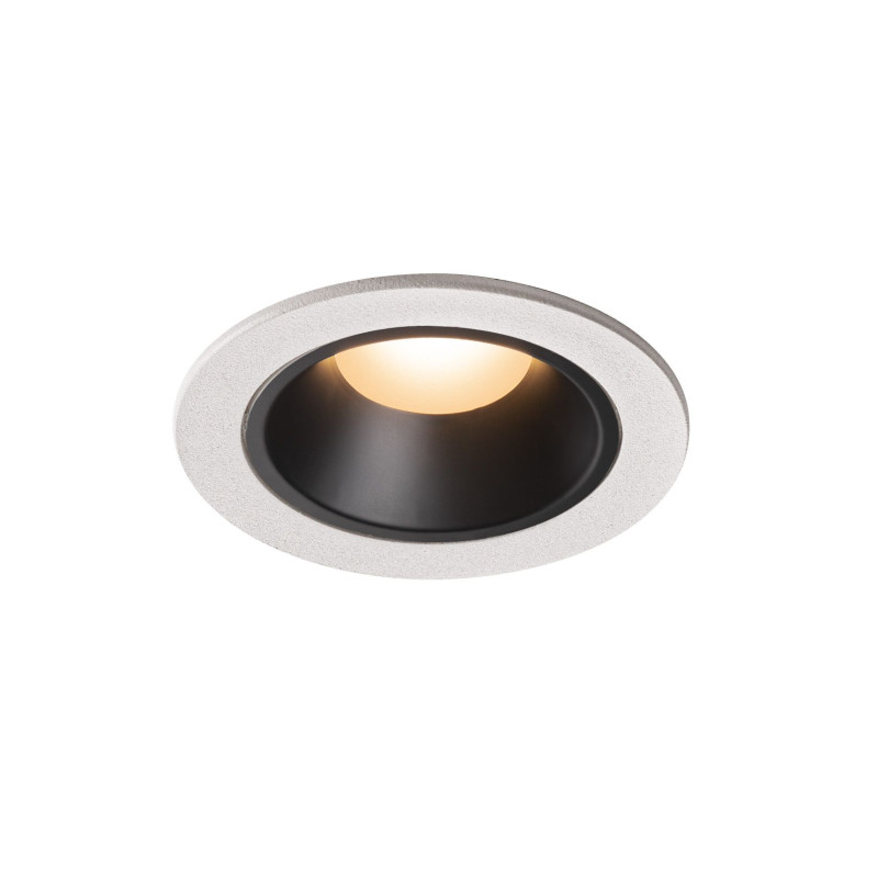 NUMINOS, encastré de plafond intérieur, 55°, blanc/noir, LED, 2700K