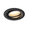 NUMINOS, encastré de plafond intérieur, 55°, noir/blanc, LED, 3000K, orientable