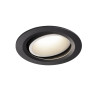 NUMINOS, encastré de plafond intérieur, 55°, noir/blanc, LED, 4000K, orientable