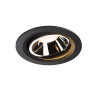NUMINOS, encastré de plafond intérieur, 55°, noir/chrome, LED, 2700K, orientable