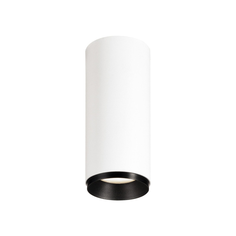 NUMINOS, plafonnier intérieur, 24°, blanc/noir, LED, 10,42W, 4000K, variable Triac