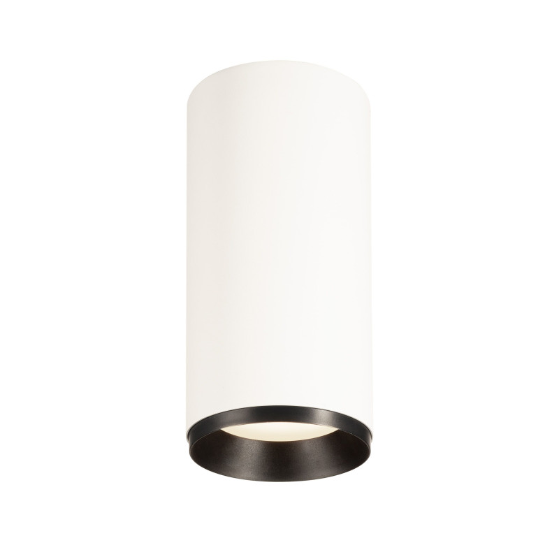 NUMINOS, plafonnier intérieur, 24°, blanc/noir, LED, 28W, 4000K, variable Triac