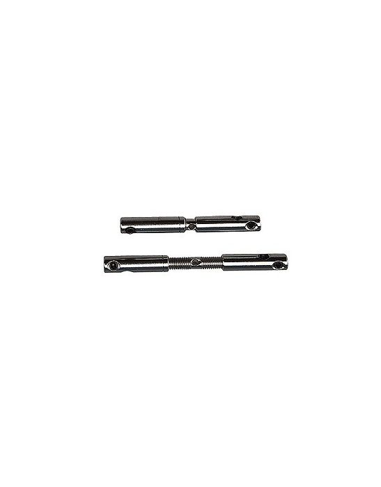 Cable tendu t.b.t., tendeurs intermediaires chrome 2 pieces