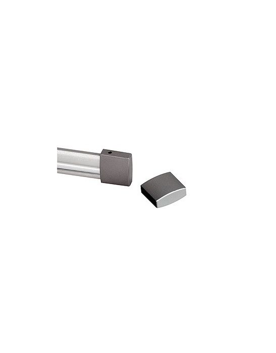 Easytec ii, gris argent, rail de 2 metres gris argent avec embouts