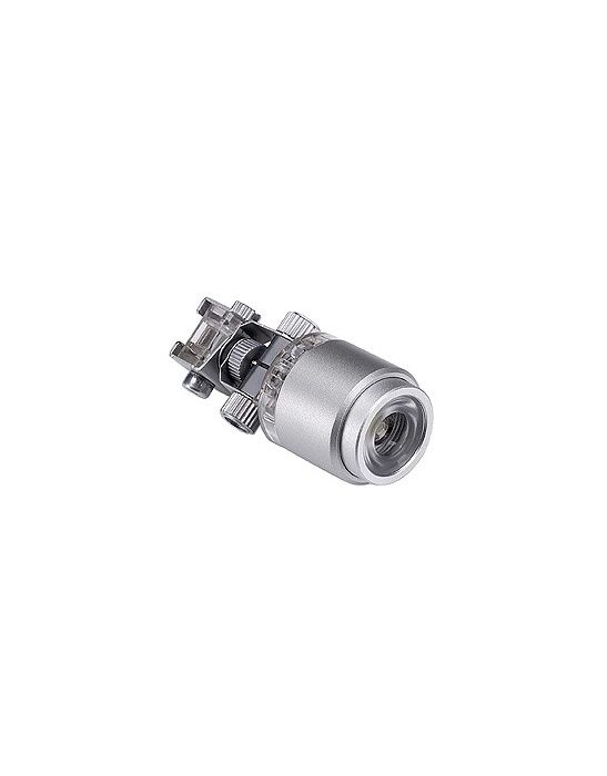 Glu-trax, powerled spot, 1w, led blanc chaud, gris argent