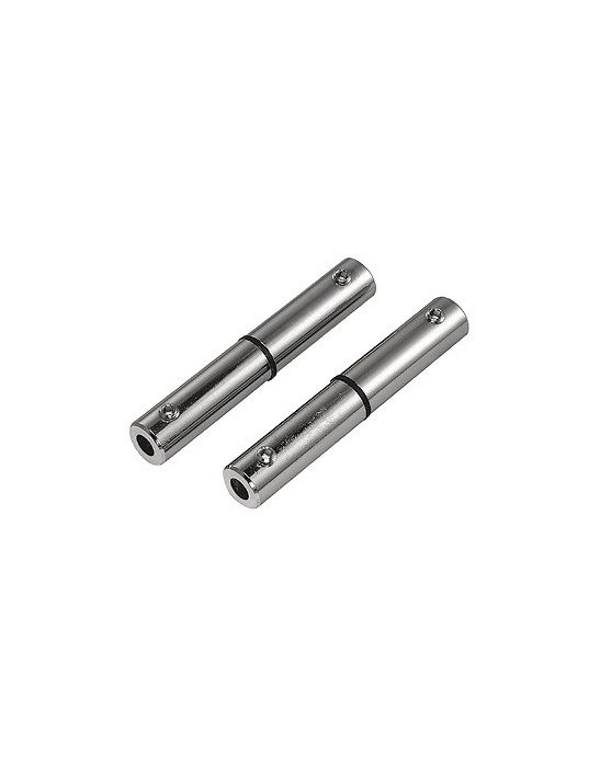 Cable tendu t.b.t., connecteurs isoles, chrome, 2 pieces
