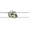 Cable tendu t.b.t., lampe qrb 50w max  - chrome