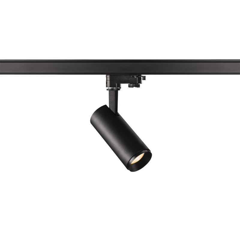NUMINOS, spot pour rail 3 allumages, intérieur, 36°, noir, LED, 10,42W, 2700K, variable Triac