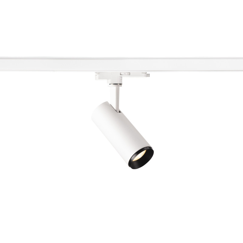 NUMINOS, spot pour rail 3 allumages, intérieur, 60°, blanc/noir, LED, 10,42W, 3000K, variable Dali