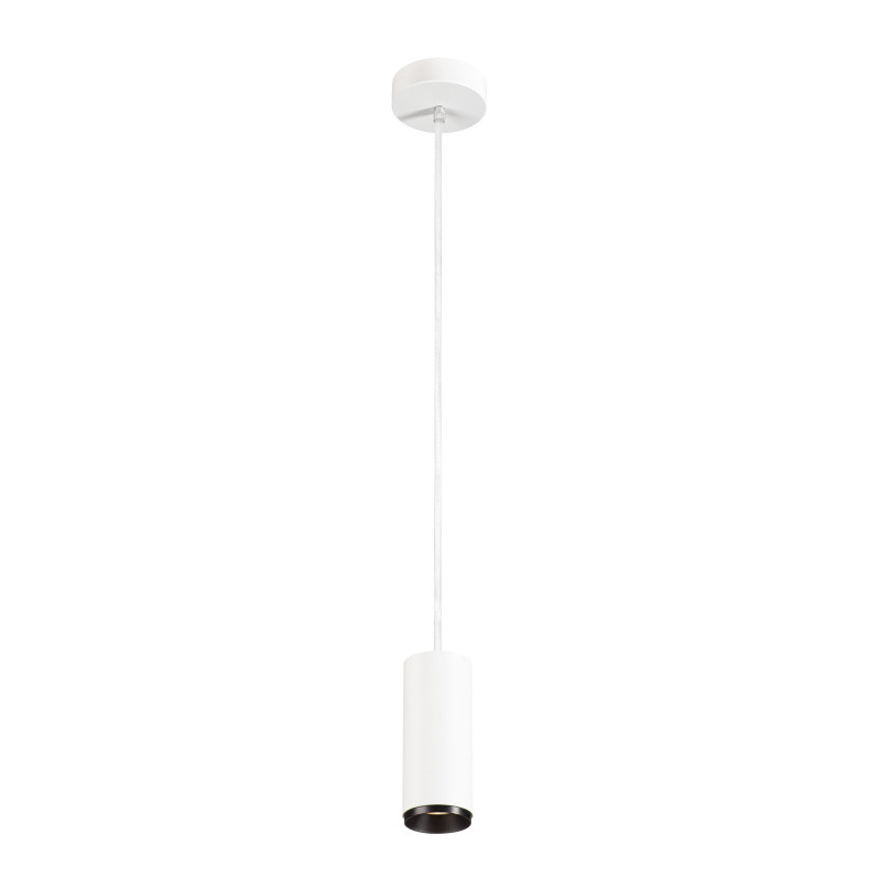 NUMINOS, suspension intérieure, 24°, blanc/noir, LED, 10,42W, 4000K, variable Triac