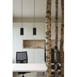 NUMINOS, suspension intérieure, 36°, blanc/noir, LED, 20,1W, 3000K, variable Triac