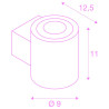 OCULUS UP/DOWN, applique intérieure, up/down, blanc, LED, 15W, 2000-3000K