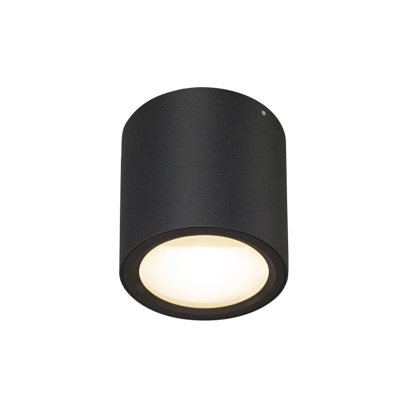 OCULUS, plafonnier intérieur, noir, LED, 10,5W, 2000-3000K, Dim to warm