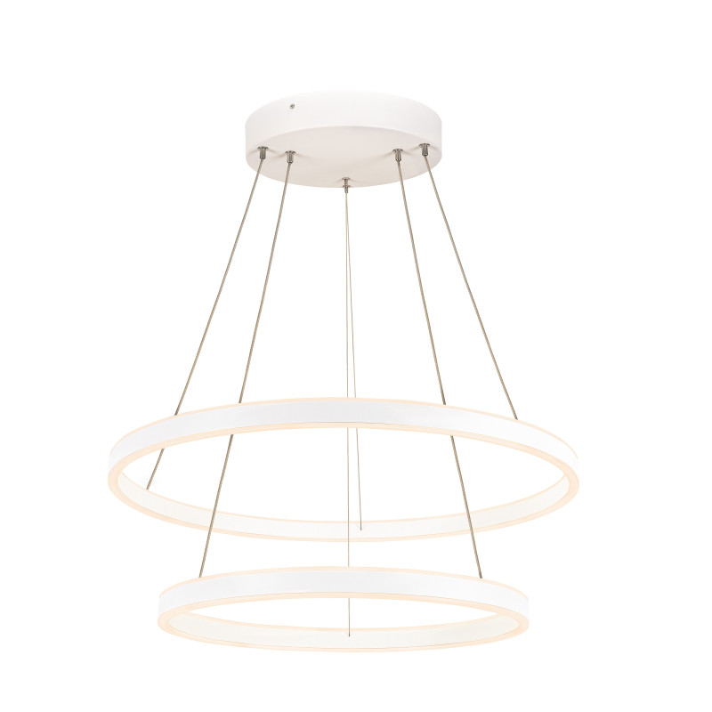 ONE DOUBLE, suspension intérieure, up/down, blanc, LED, 55W, 3000/4000K, interrupteur CCT, variable Dali