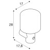 OVALISK, applique extérieure, anthracite, LED, 9,6W, 3000/4000K, détecteur de mouvement, interrupteur CCT, IP65