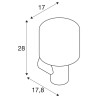 OVALISK, applique extérieure, anthracite, LED, 9W, 3000/4000K, interrupteur CCT, IP65