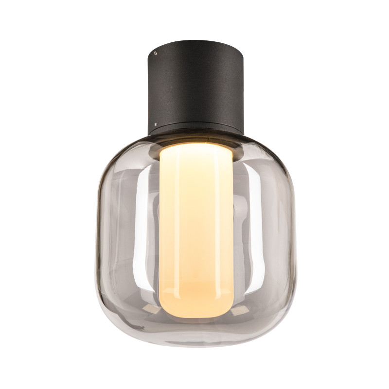 OVALISK, plafonnier extérieur, anthracite, LED, 7,5W, 3000/4000K, interrupteur CCT, IP65